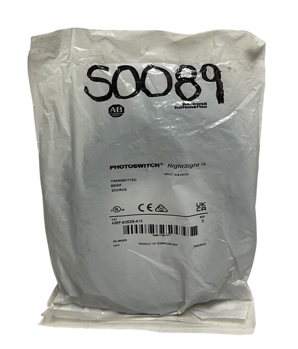 ALLEN BRADLEY 42EF-E2EZB-A10 /D PHOTOSWITCH RightSight BEAM SOURCE 10.8-30V NSFS