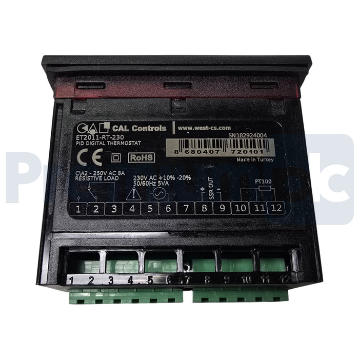 CAL Controls ET2011-RT-230 PID Temperature Controller 230VAC Pt100 RTD NSMP
