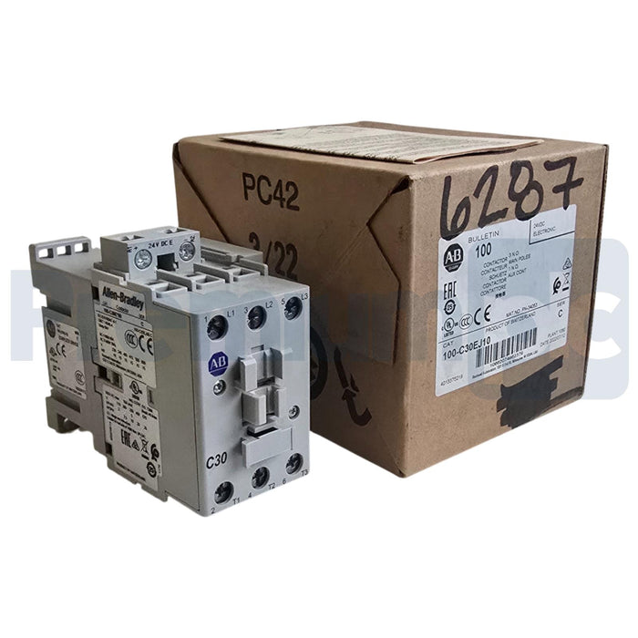 Allen Bradley 100-C30EJ10 /C 100-C IEC Contactor 30A 3P 24V DC Coil 1 N.O. NSMP