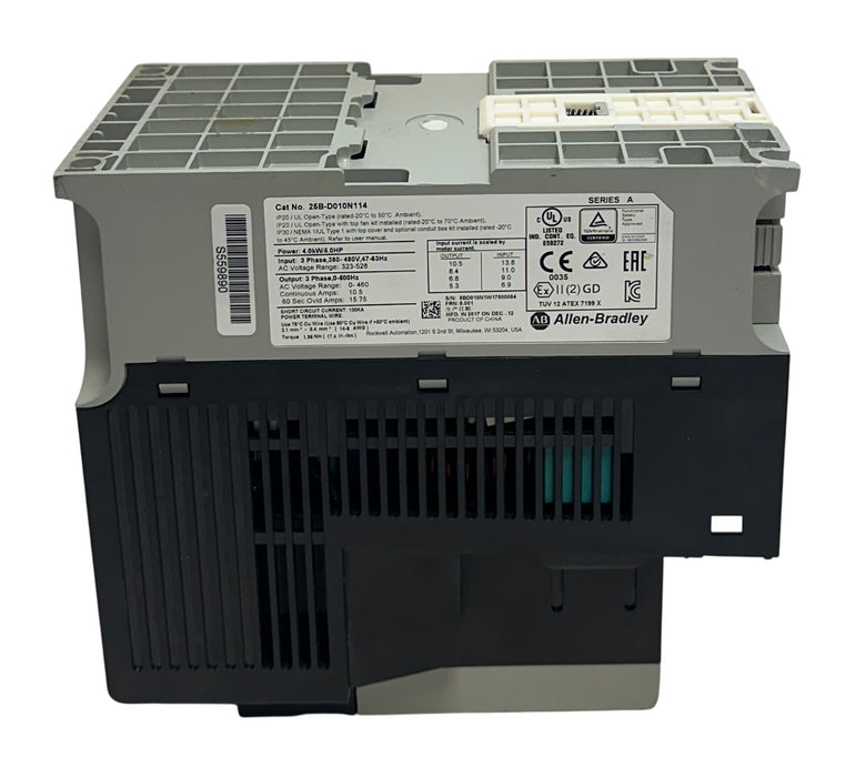 ALLEN BRADLEY 25B-D010N114 /A PowerFlex 525 AC DRIVE 4.0kW/5.0HP 3-PHASE USNP