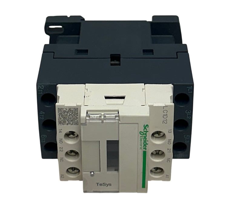 SCHNEIDER ELECTRIC LC1D12U7 TeSys IEC CONTACTOR 12A 7.5HP @ 480VAC 3PH NSMP