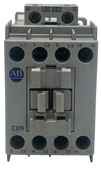 2 ALLEN BRADLEY 100-C09*10 /A IEC CONTACTOR 3P 9A, 110/120V COIL 100-C09D10 USPI