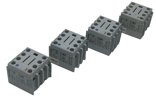 LOT OF 4 Allen Bradley 100-FA40 SER A Auxiliary Contact Block 100-F 10A 600V