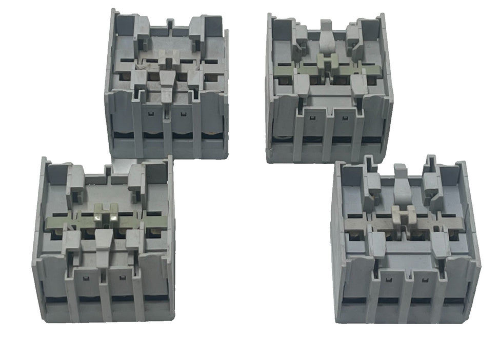 LOT OF 4 Allen Bradley 100-FA40 SER A Auxiliary Contact Block 100-F 10A 600V