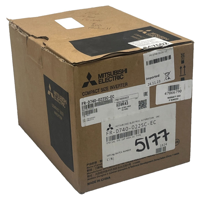 MITSUBISHI FR-D740-022SC-EC COMPACT SIZE INVERTER 3PH 400V 50/60Hz 2.2A 1HP