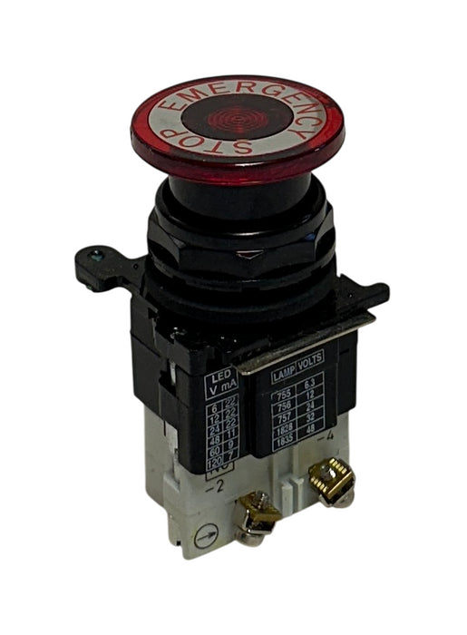 EATON E34GDB97LED24-1X CORROSION RESISTANT PUSH/PULL RED E-STOP SERIES A2 NSMP