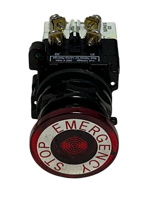 EATON E34GDB97LED24-1X CORROSION RESISTANT PUSH/PULL RED E-STOP SERIES A2 NSMP