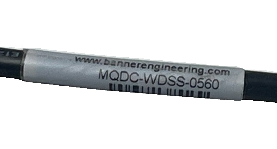 BANNER MQDC-WDSS-0560 5-Pin M12 Wash-Down Cordset, 18.29 m (60 ft), IP6,9 NSNP