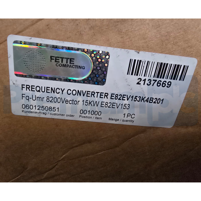 FETTE LENZE E82EV153K4B201 8200 Vector Freq. Inverter E82EV153K4B201XX5B39 NSMP