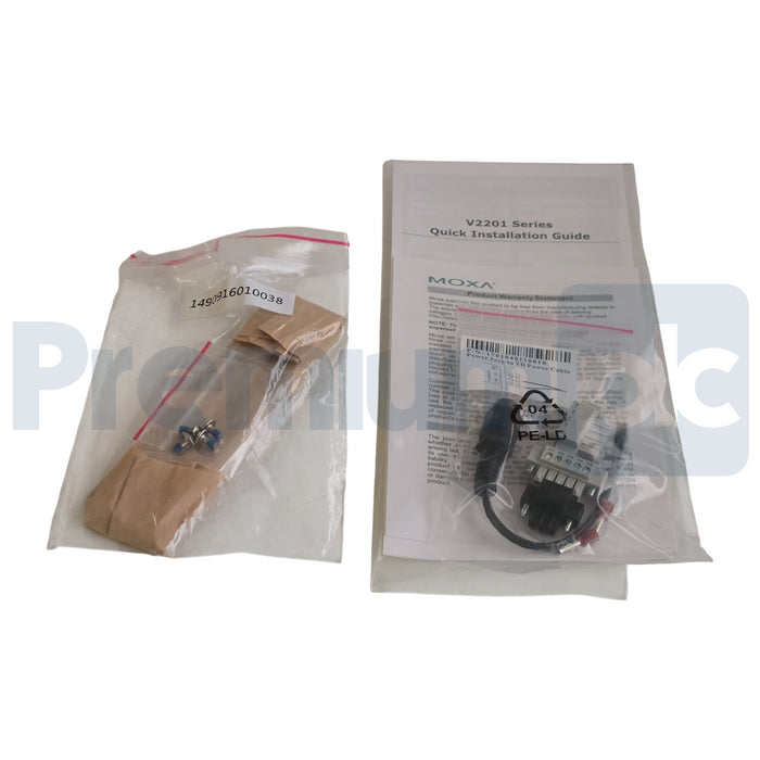 MOXA V2201-E4-T (Custom) V2201 DIN-rail x86 Computer IPC Intel Atom E3845 NSMP