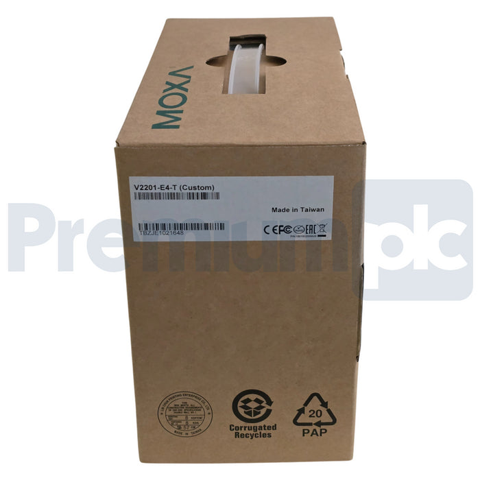MOXA V2201-E4-T (Custom) V2201 DIN-rail x86 Computer IPC Intel Atom E3845 NSMP