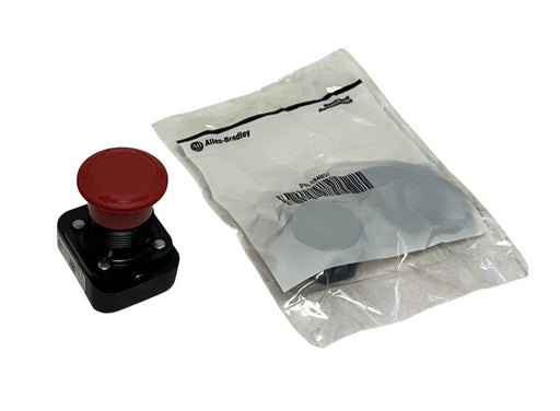 ALLEN BRADLEY 800H-FRXT6 /F 30mm PUSH-PULL BUTTON TWIST RELEASE RED 2-POS NSMP