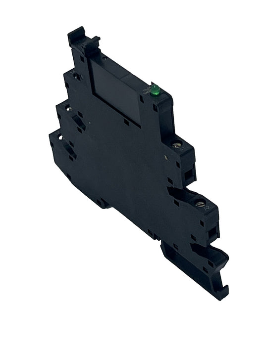 LOT OF 3 Schneider RSLZVA1/RSL1AB4JD Slim Interface Relay Socket w/ LED DIN Rail