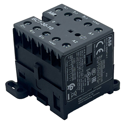 LOT OF 2 ABB BC7-30-10 Mini Contactor 3-Pole 10A 1NO 16A 600VAC, NSNP