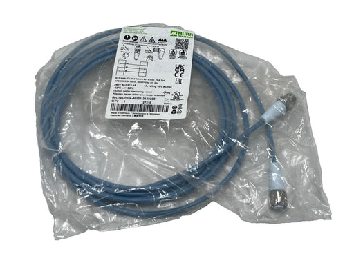 MURR ELEKTRONIK 7024-40101-3150300 M12 Cordset Male-Female 90° 3m F&B Pro