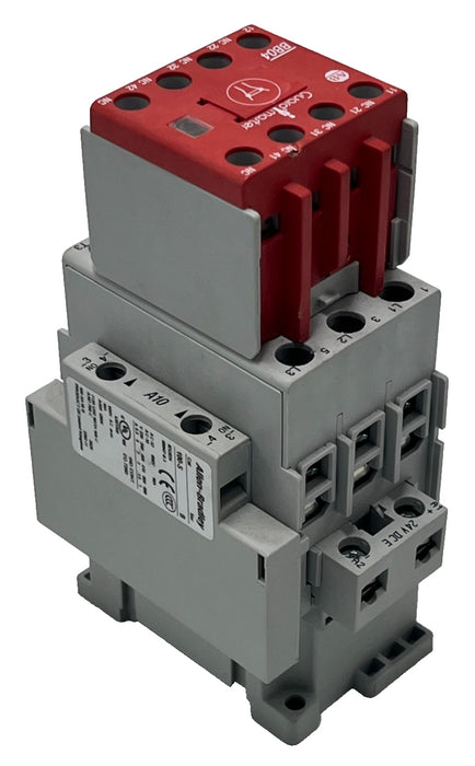 ALLEN-BRADLEY 100S-C37EJ14BC Ser C GUARDMASTER CONTACTOR 37A 600V 24VDC Coil 4P