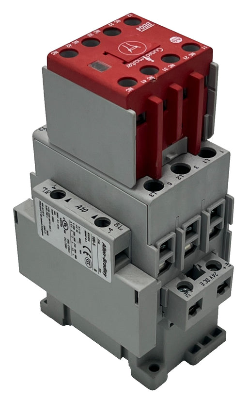 ALLEN-BRADLEY 100S-C37EJ14BC Ser C GUARDMASTER CONTACTOR 37A 600V 24VDC Coil 4P