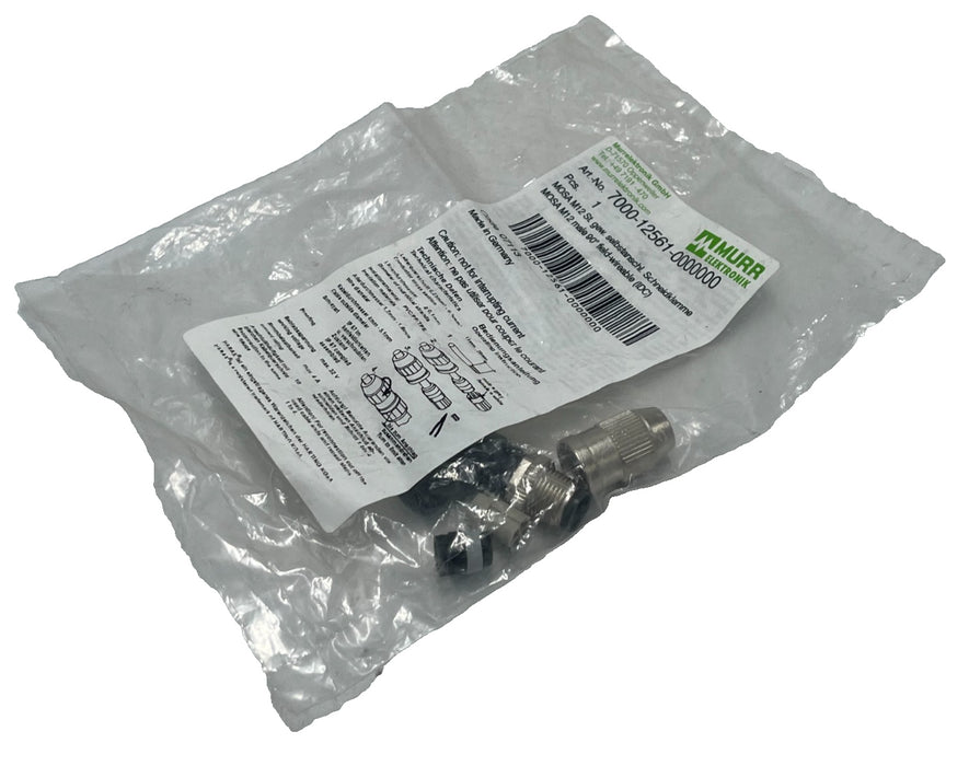 (3) Murr Elecktronik 7000-12561-0000000 M12 Cordset Male Straight 4Pin 5m Cable