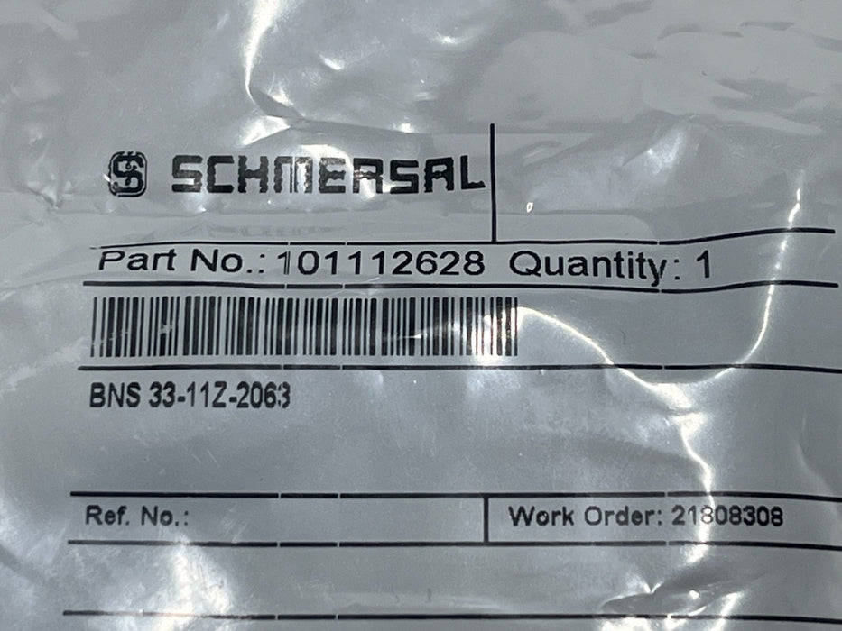 Schmersal 101112628 BNS 33-11Z-2063 Coded Magnetic Safety Sensor 1 NO 1 NC IP67