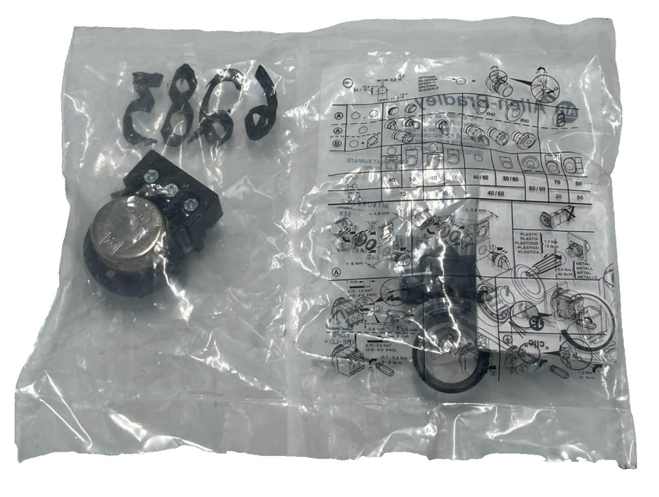 Allen Bradley 800FP-POT6 Ser B Potentiometer Operator 10k Ohm Panel Mount 22mm