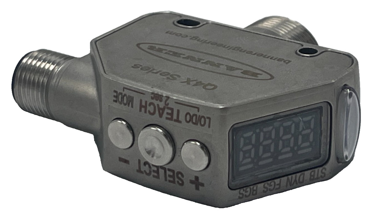 Banner Q4XTBLAF300-Q8 Q4X Laser Distance Sensor 300mm Range NPN/PNP M12 SS IP69K