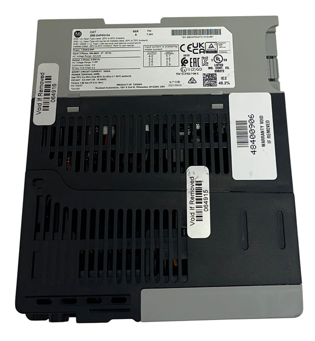 ALLEN BRADLEY 25B-D4P0N104 /A PowerFlex 525 AC DRIVE 1.5kW/2.0HP 380-480V USNP