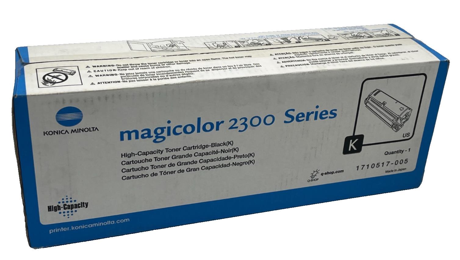 NEW Konica Minolta Magicolor 2300 Series K Black High-Capacity Toner 1710517-005