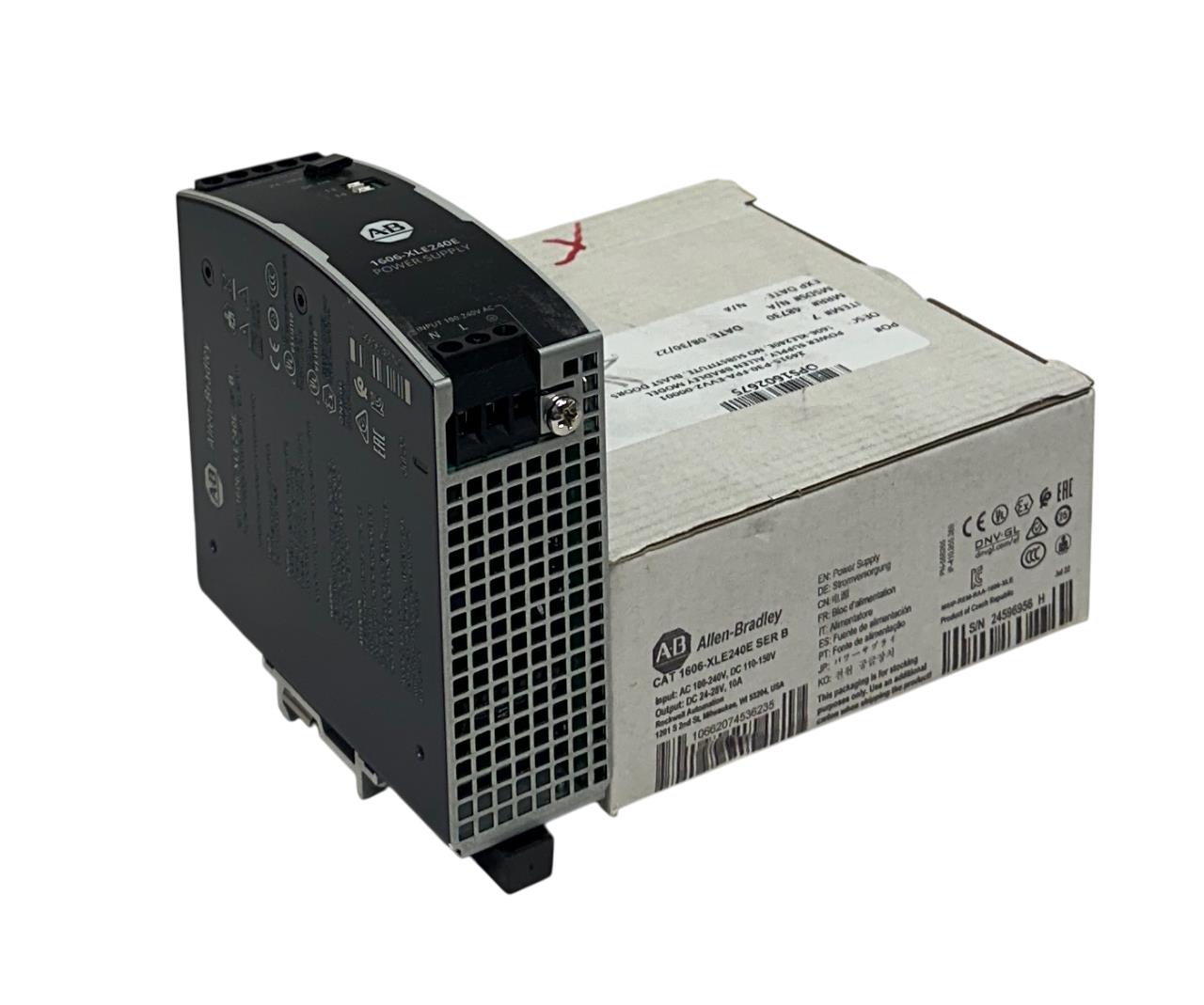 ALLEN BRADLEY 1606-XLE240E /B BULLETIN 1606 POWER SUPPLY 24-28VDC OUTPUT NSMP