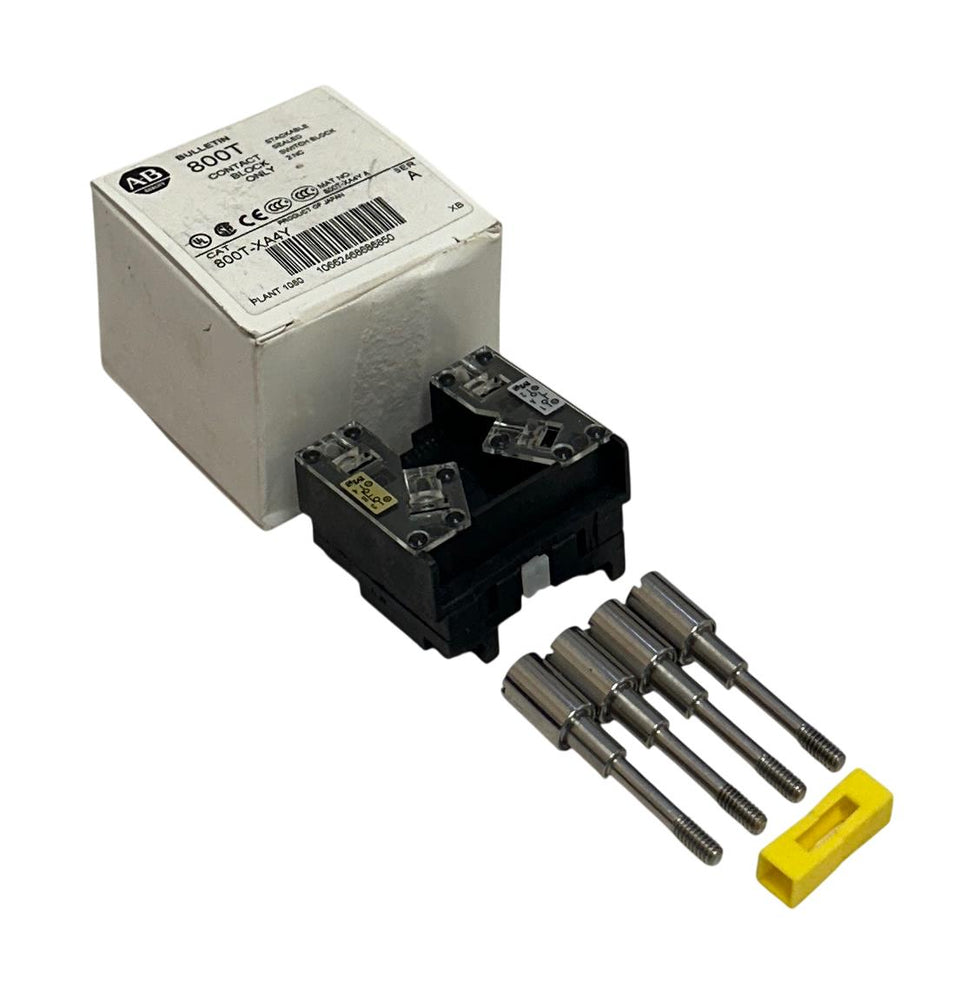 ALLEN BRADLEY 800T-XA4Y /A BULLETIN 800T STACKABLE CONTACT BLOCK 2NC NSMP