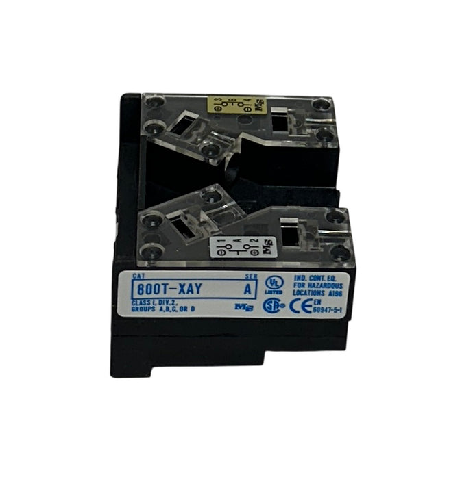 ALLEN BRADLEY 800T-XA4Y /A BULLETIN 800T STACKABLE CONTACT BLOCK 2NC NSMP