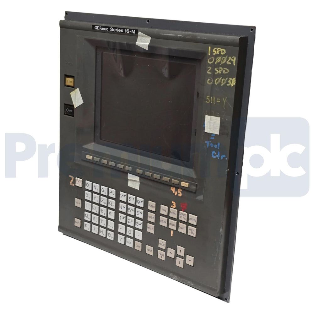 GE Fanuc A02B-0200-C062/MBR Series 16-M LCD/MDI Unit 9.5" CNC Operator Panel REP