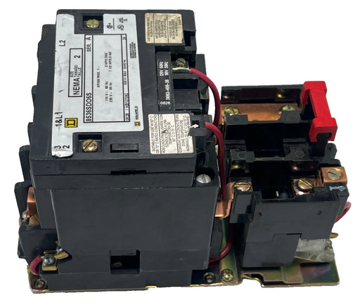 SQUARE D 8536SDO1V01 NEMA Size 2 Ser. A Magnetic Motor Starter 24 VAC 60 HZ COIL