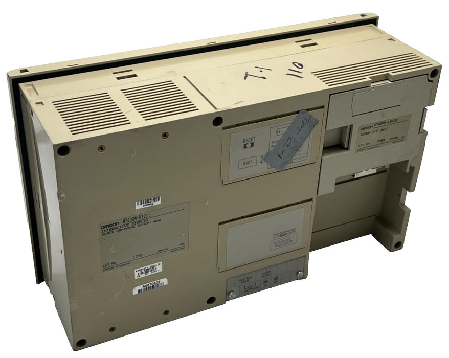 OMRON NT600M-DT211 10.4" Color Touch Screen HMI Panel W/ NT600M-LB122 Link Unit