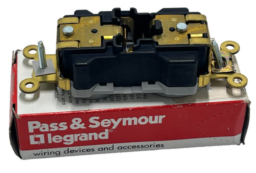 Pass & Seymour PT5362-AGRY PlugTail 20A 125V Duplex Receptacle Gray Industrial