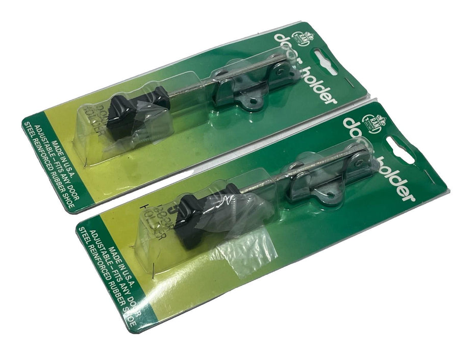 (2) GRAND SPECIALTIES 5" DOOR HOLDERS ADUJUSTABLE STEEL/RUBBER SHOE 605-Z