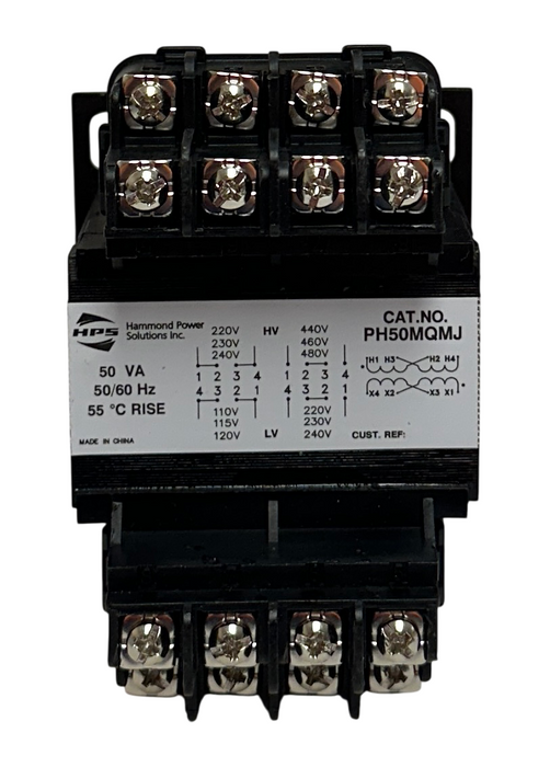 HAMMOND POWER SOLUTIONS HPS PH50MQMJ INDSTRIAL CONTROL TRANSFORMER 50/60Hz NSNP