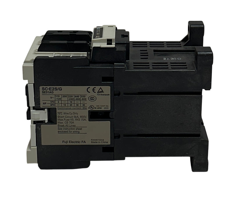 FUJI ELECTRIC SC-E2S/G / SE51AG IEC CONTACTOR 50A 600VAC MAX SC-E2SG USNP