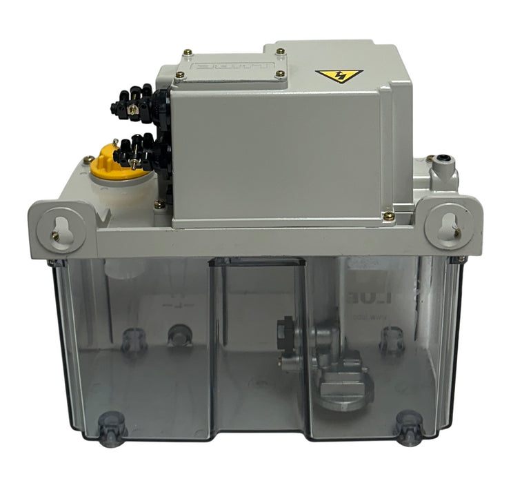 LUBE CORP AMO-II-150S / MYLUB-21 LUBRICATION PUMP / TANK 110VAC 180cc/MIN NSNP