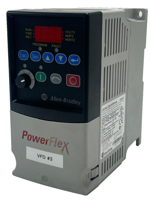 ALLEN-BRADLEY 22A-D4P0N104 Ser A PowerFlex 4 VFD 2 HP 480V 3PH AC Drive