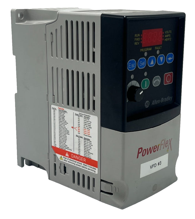 ALLEN-BRADLEY 22A-D4P0N104 Ser A PowerFlex 4 VFD 2 HP 480V 3PH AC Drive