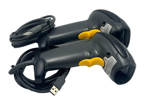 (2) ZEBRA DS4208-SR0007WR Corded 2D Barcode Scanners W/ USB Cables, NSNP