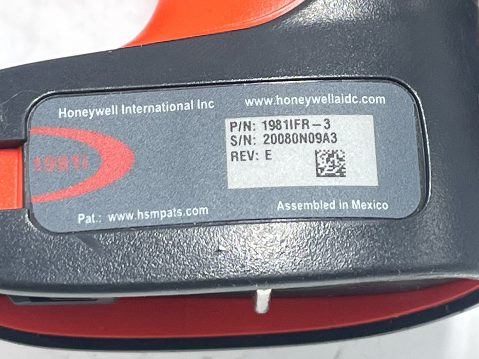 HONEYWELL 1981iFR-3 Granit Industrial 2D Barcode Scanner w/ CCB02 Base & Cable