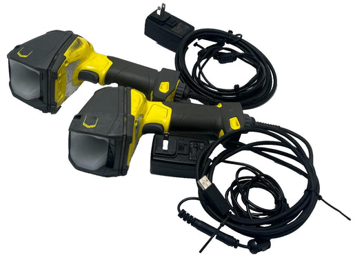 LOT OF 2 COGNEX DM8700DX-USB Corded 2D DPM Barcode Scanners w/ 1000000976 Cables