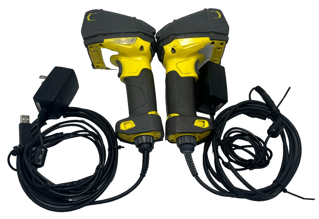 LOT OF 2 COGNEX DM8700DX-USB Corded 2D DPM Barcode Scanners w/ 1000000976 Cables