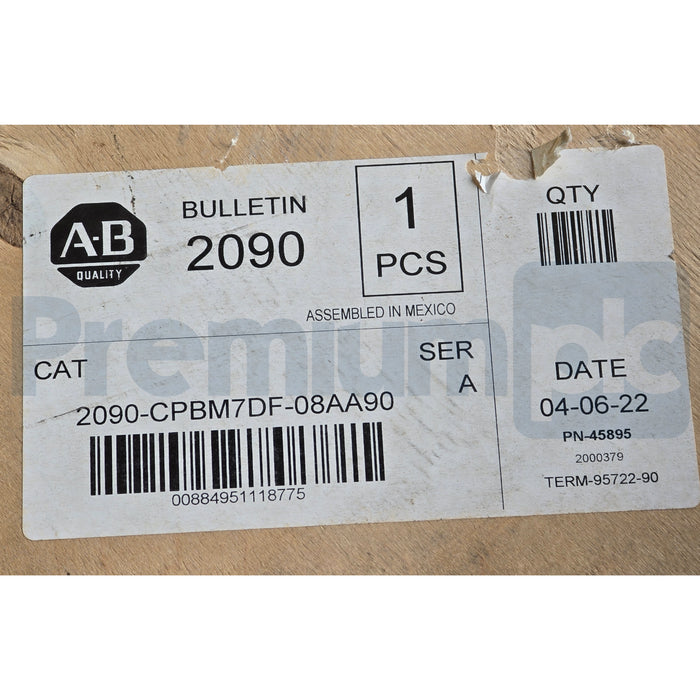 Allen Bradley 2090-CPBM7DF-08AA90 /A MP Motor Power w/Brake Wires Cable (read)