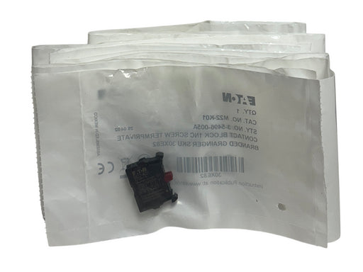 19 EATON M22-K01 / 3-5496-005A CONTACT BLOCKS 1NC AC/DC RMQ TITAN 30XE82 NSFS