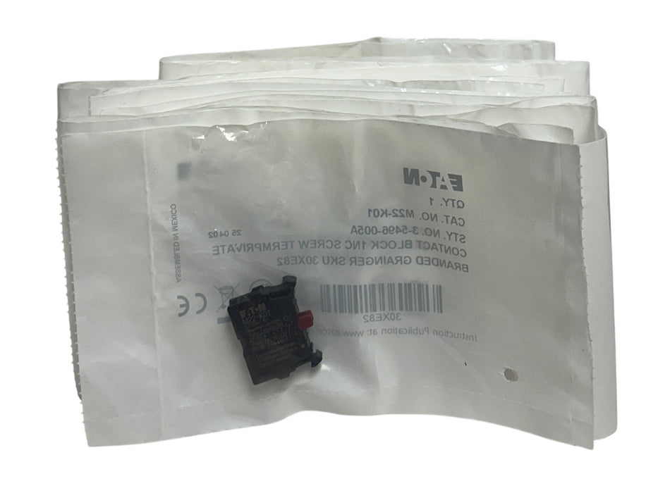 19 EATON M22-K01 / 3-5496-005A CONTACT BLOCKS 1NC AC/DC RMQ TITAN 30XE82 NSFS