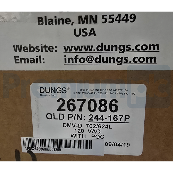 Dungs 267086 | 244-167P Dual Modular Safety Valve DMV-D 702/624L NSMP (read)