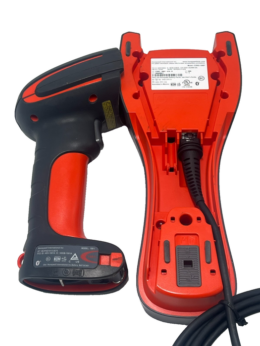 HONEYWELL 1981iFR-3 2D Barcode Scanner w/ CCB05-100BT-07N-N Base & USB Cable