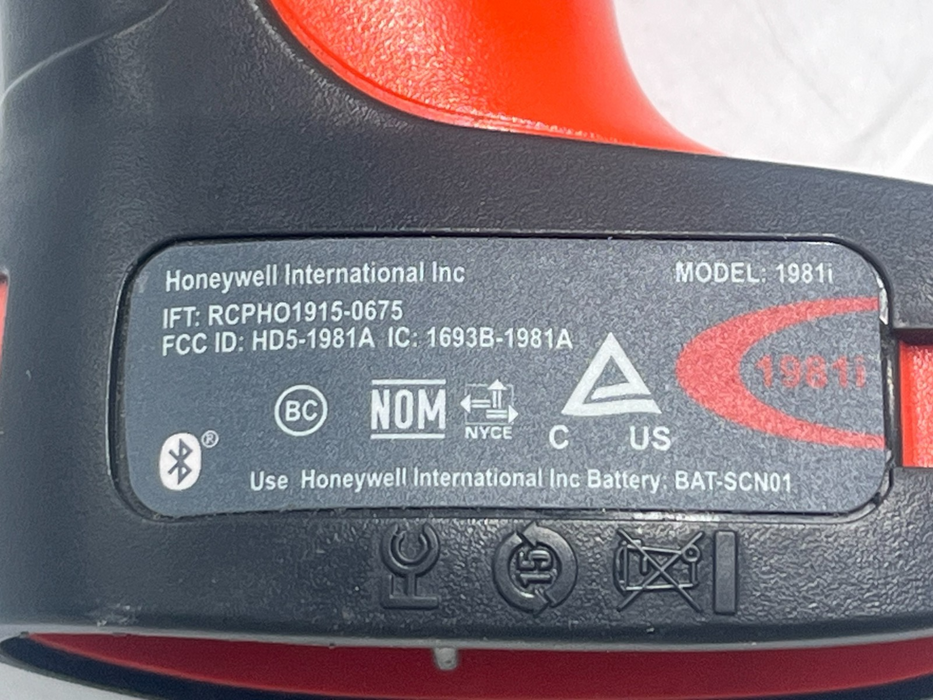 HONEYWELL 1981iFR-3 2D Barcode Scanner w/ CCB05-100BT-07N-N Base & USB Cable